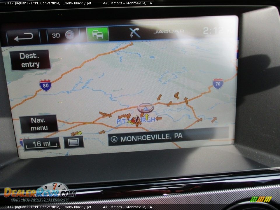 Navigation of 2017 Jaguar F-TYPE Convertible Photo #16