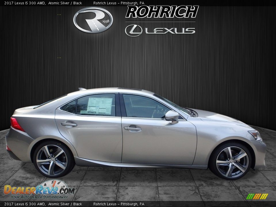 2017 Lexus IS 300 AWD Atomic Silver / Black Photo #2