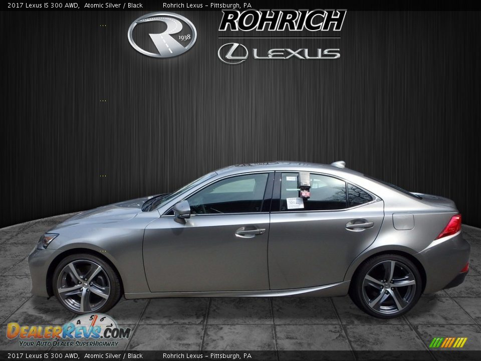 2017 Lexus IS 300 AWD Atomic Silver / Black Photo #3