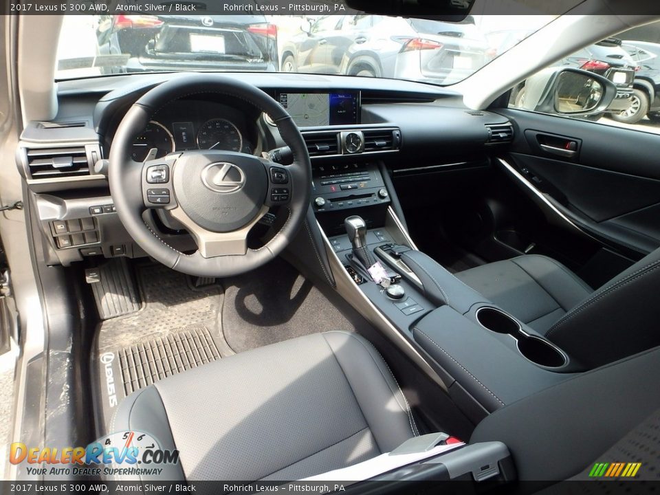 2017 Lexus IS 300 AWD Atomic Silver / Black Photo #8