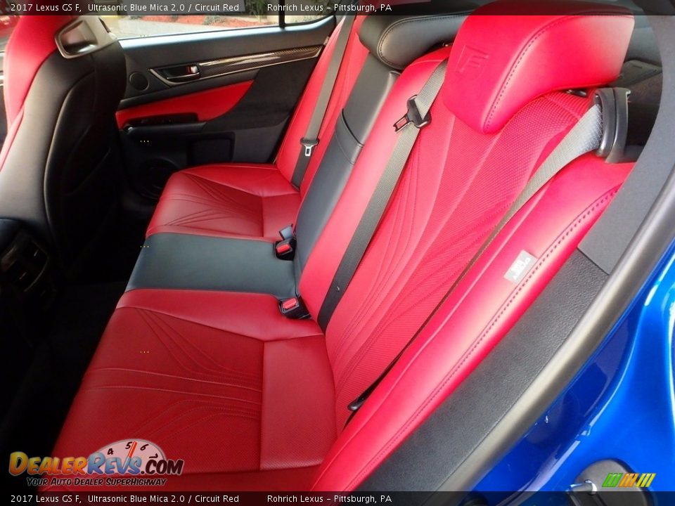 Rear Seat of 2017 Lexus GS F Photo #7