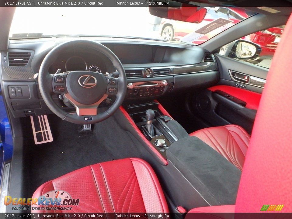 Circuit Red Interior - 2017 Lexus GS F Photo #8
