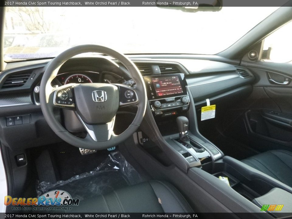 Front Seat of 2017 Honda Civic Sport Touring Hatchback Photo #9