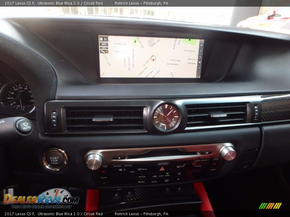 2017 Lexus GS F Ultrasonic Blue Mica 2.0 / Circuit Red Photo #12