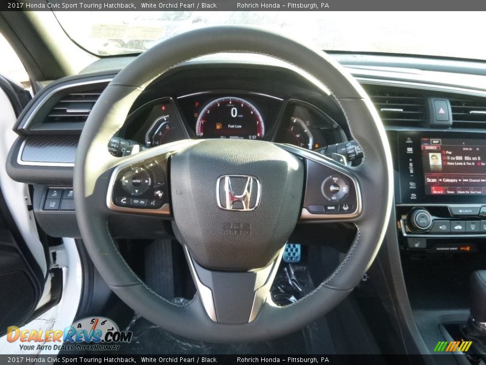 2017 Honda Civic Sport Touring Hatchback Steering Wheel Photo #12