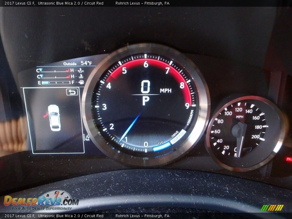 2017 Lexus GS F Gauges Photo #14