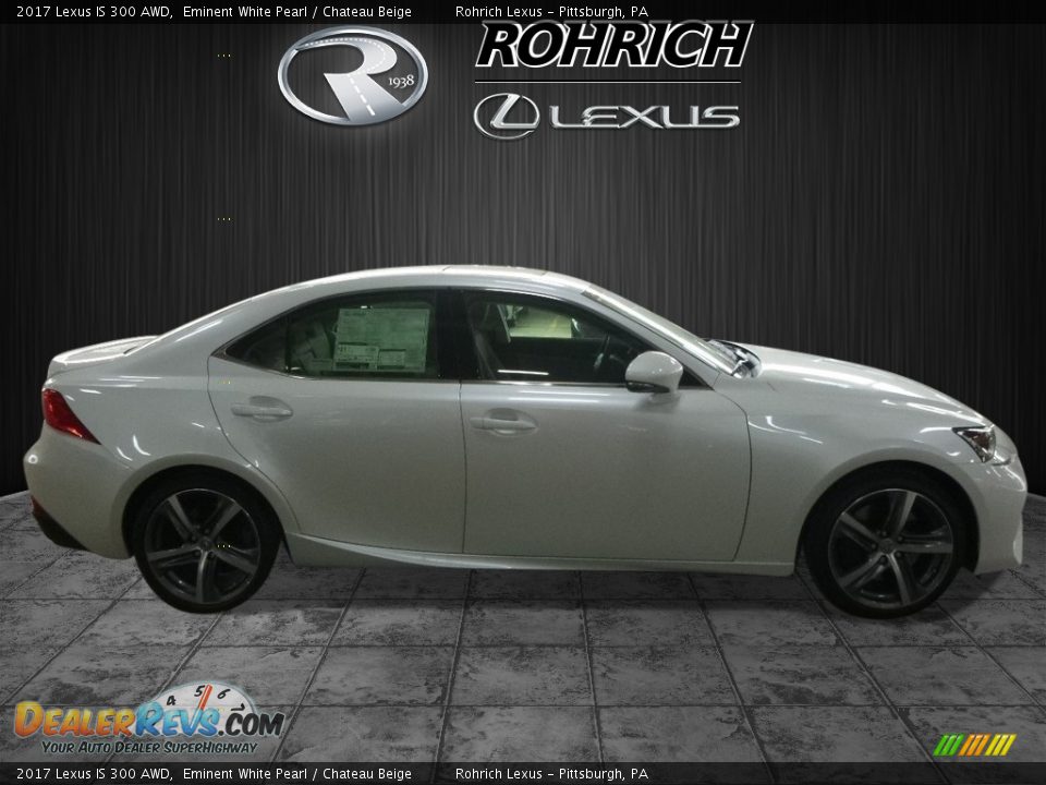 2017 Lexus IS 300 AWD Eminent White Pearl / Chateau Beige Photo #2