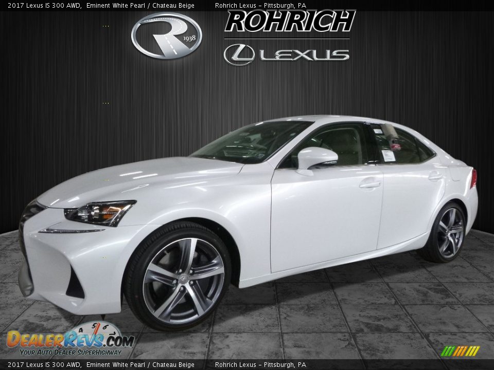 2017 Lexus IS 300 AWD Eminent White Pearl / Chateau Beige Photo #4