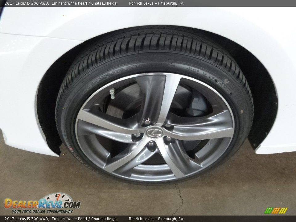 2017 Lexus IS 300 AWD Eminent White Pearl / Chateau Beige Photo #5