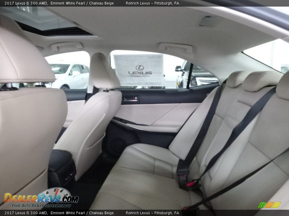 2017 Lexus IS 300 AWD Eminent White Pearl / Chateau Beige Photo #7