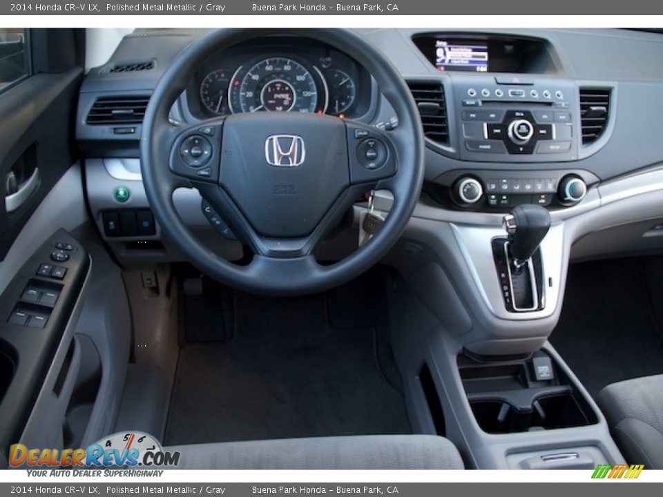 2014 Honda CR-V LX Polished Metal Metallic / Gray Photo #5