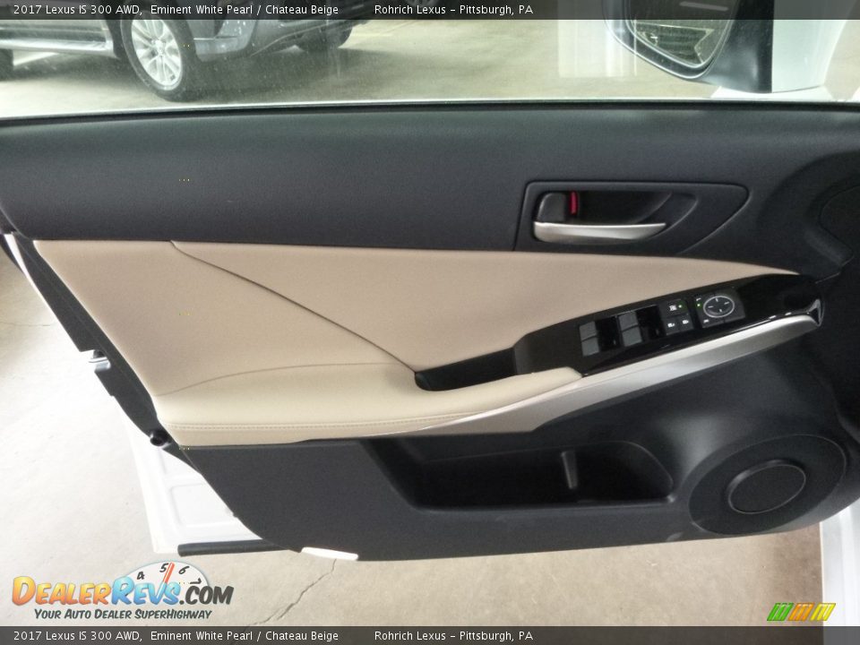2017 Lexus IS 300 AWD Eminent White Pearl / Chateau Beige Photo #9