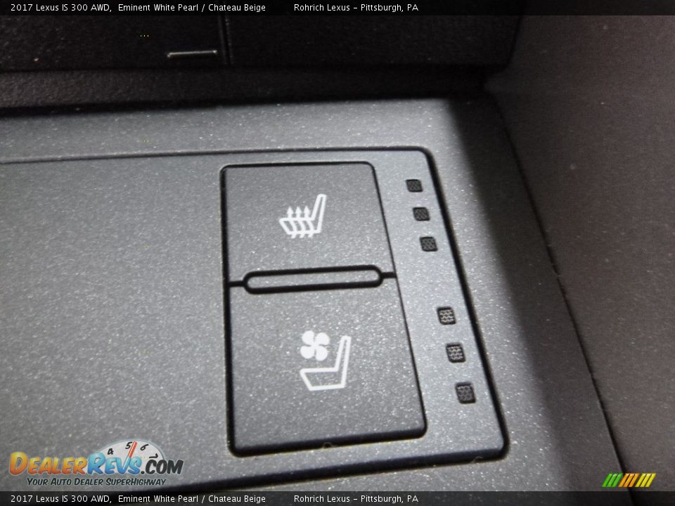 2017 Lexus IS 300 AWD Eminent White Pearl / Chateau Beige Photo #12