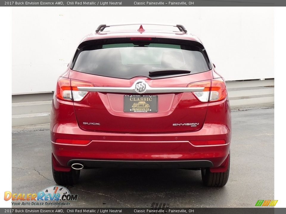 2017 Buick Envision Essence AWD Chili Red Metallic / Light Neutral Photo #3