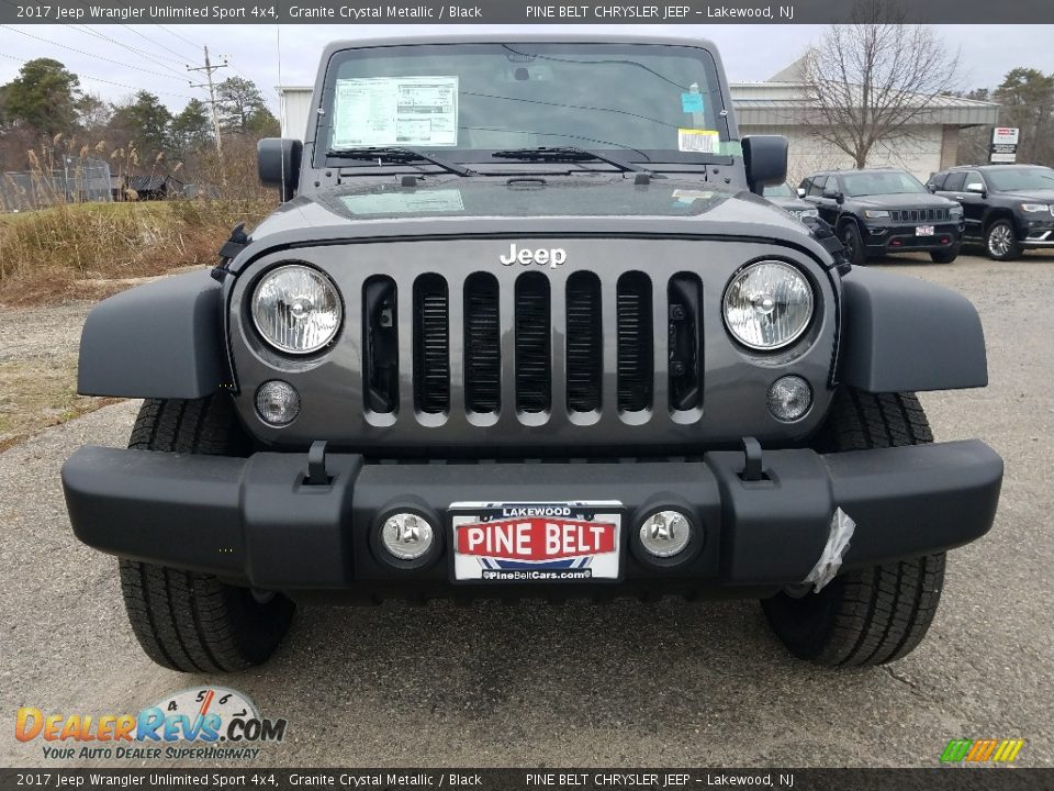2017 Jeep Wrangler Unlimited Sport 4x4 Granite Crystal Metallic / Black Photo #2