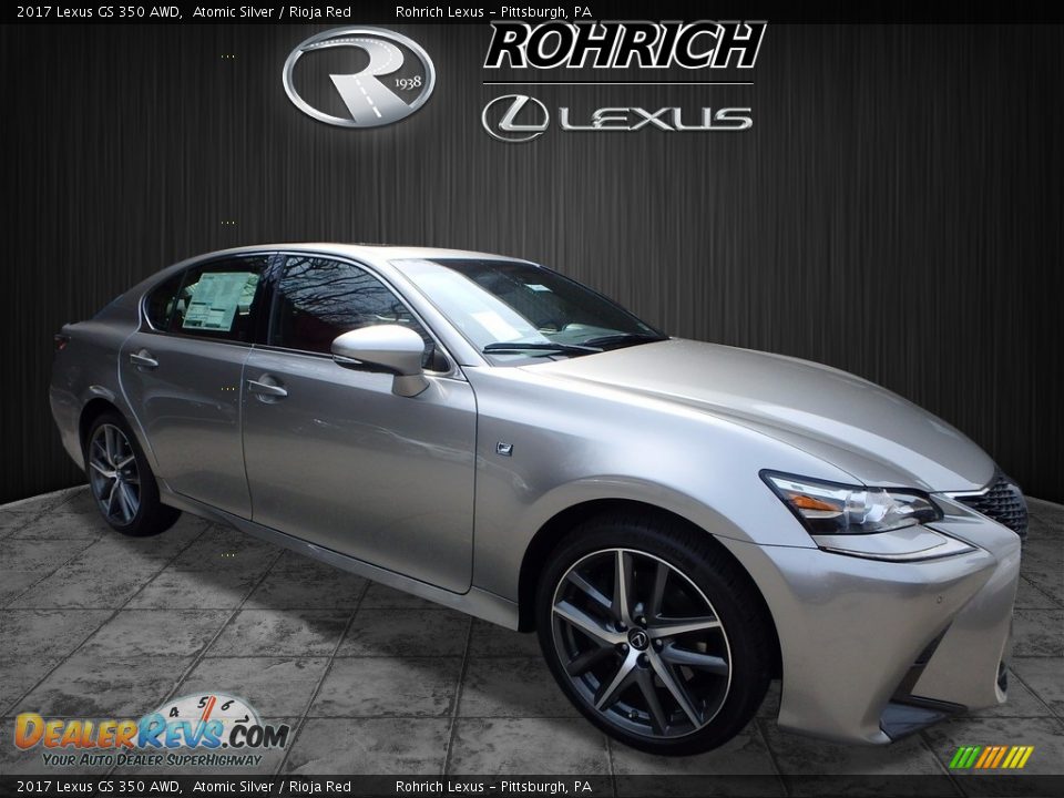 2017 Lexus GS 350 AWD Atomic Silver / Rioja Red Photo #1