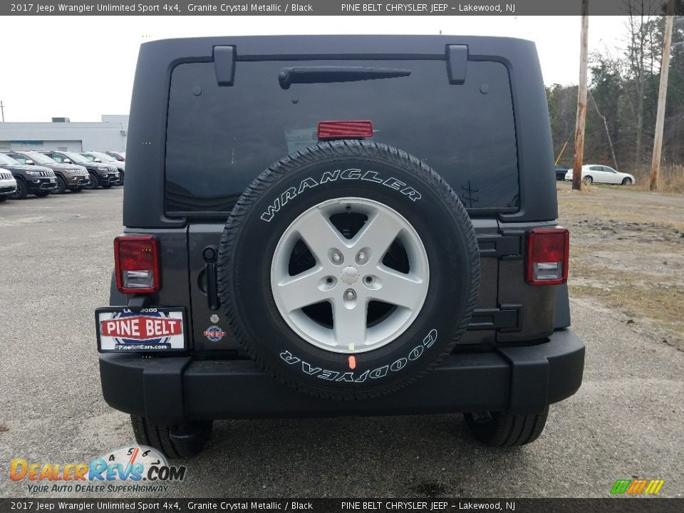 2017 Jeep Wrangler Unlimited Sport 4x4 Granite Crystal Metallic / Black Photo #5