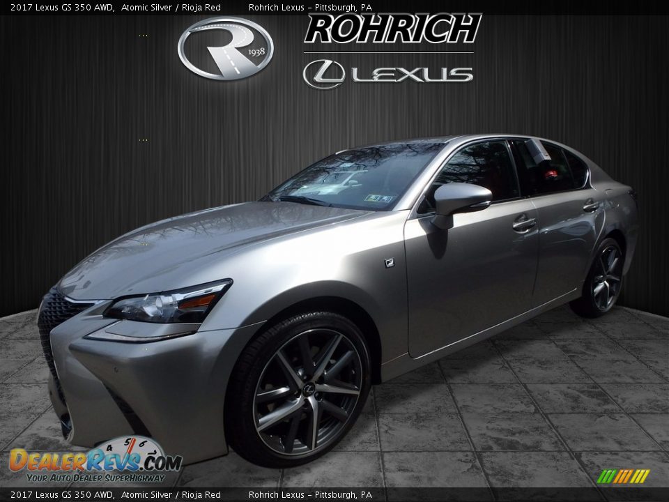 2017 Lexus GS 350 AWD Atomic Silver / Rioja Red Photo #4