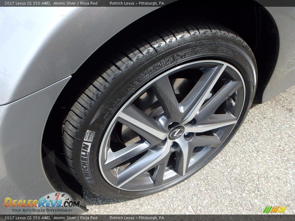 2017 Lexus GS 350 AWD Atomic Silver / Rioja Red Photo #5