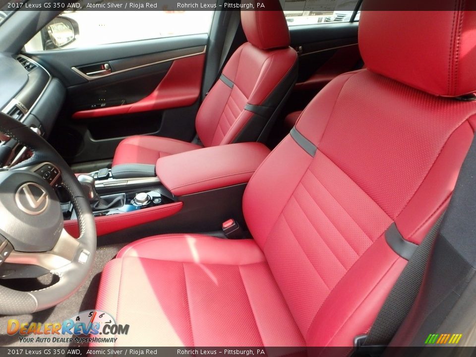 2017 Lexus GS 350 AWD Atomic Silver / Rioja Red Photo #6