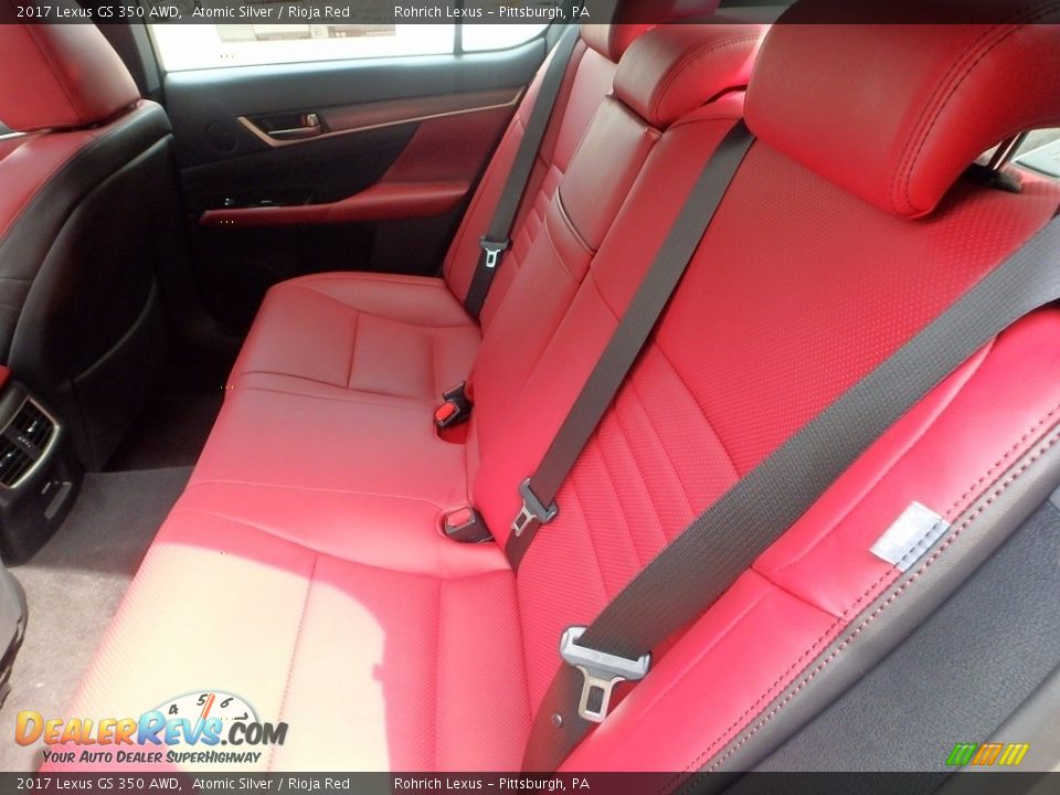 2017 Lexus GS 350 AWD Atomic Silver / Rioja Red Photo #7