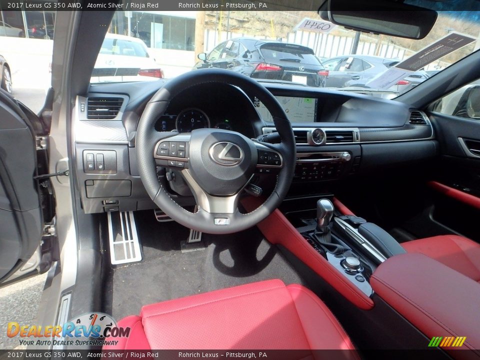 2017 Lexus GS 350 AWD Atomic Silver / Rioja Red Photo #8