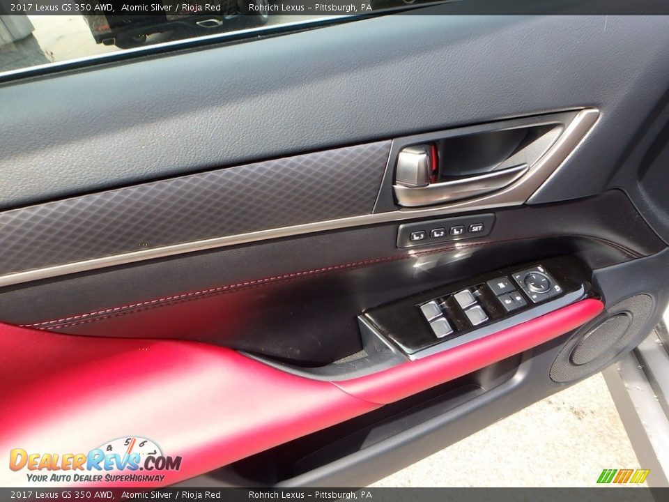 2017 Lexus GS 350 AWD Atomic Silver / Rioja Red Photo #9