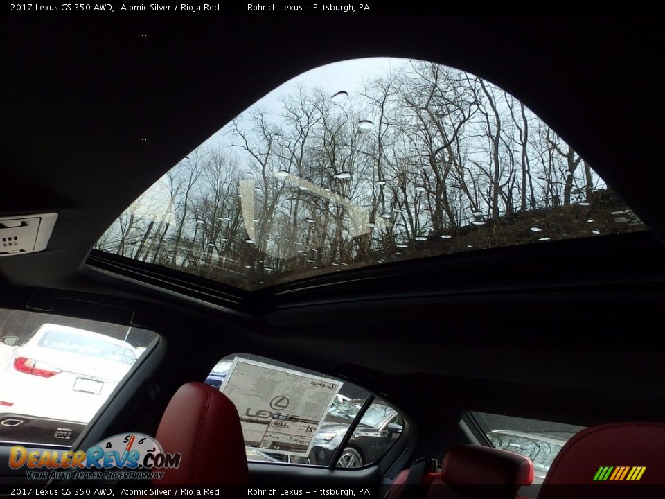 2017 Lexus GS 350 AWD Atomic Silver / Rioja Red Photo #10