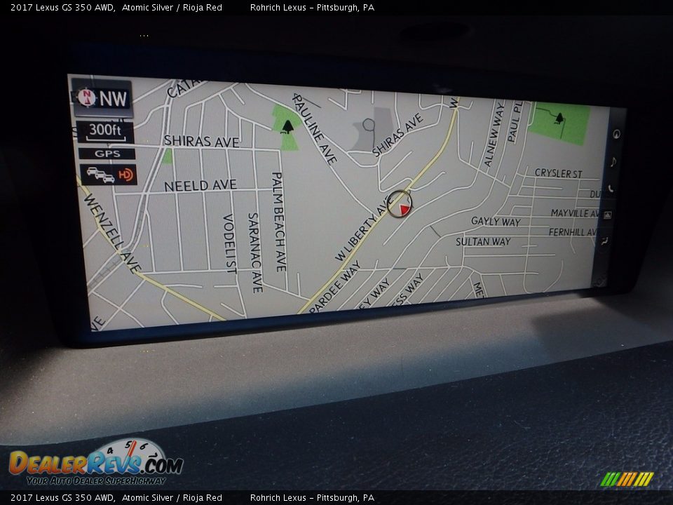2017 Lexus GS 350 AWD Atomic Silver / Rioja Red Photo #11