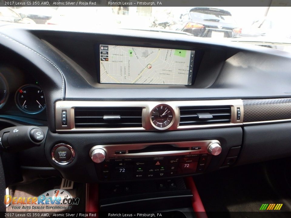 2017 Lexus GS 350 AWD Atomic Silver / Rioja Red Photo #12