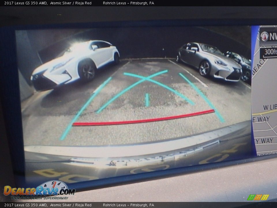 2017 Lexus GS 350 AWD Atomic Silver / Rioja Red Photo #15