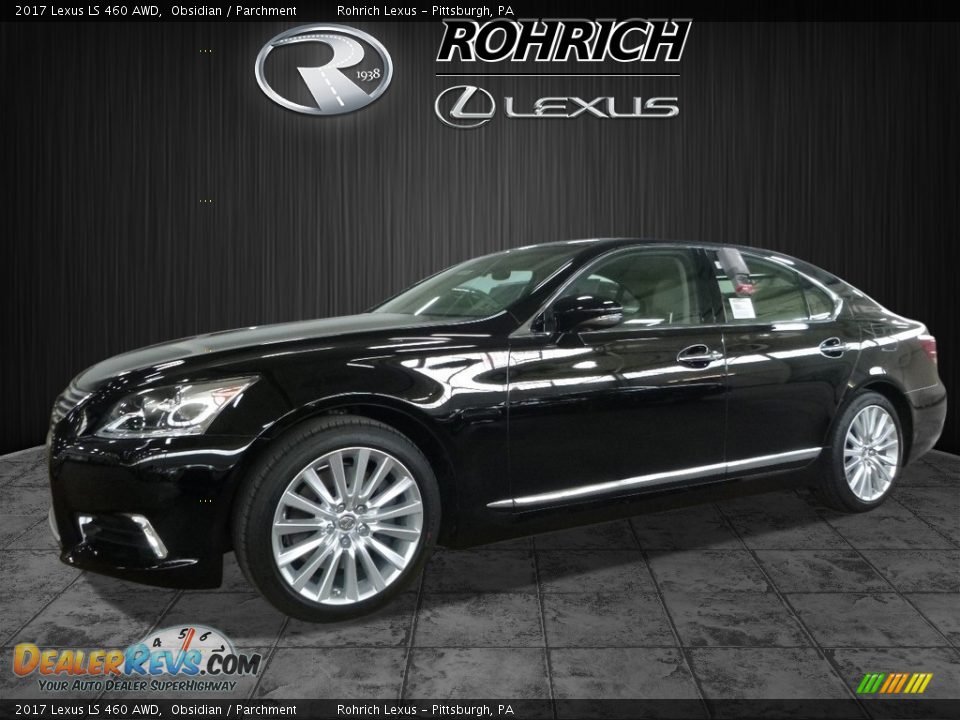 2017 Lexus LS 460 AWD Obsidian / Parchment Photo #3