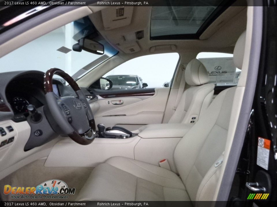 2017 Lexus LS 460 AWD Obsidian / Parchment Photo #6