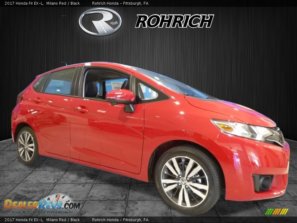 2017 Honda Fit EX-L Milano Red / Black Photo #1