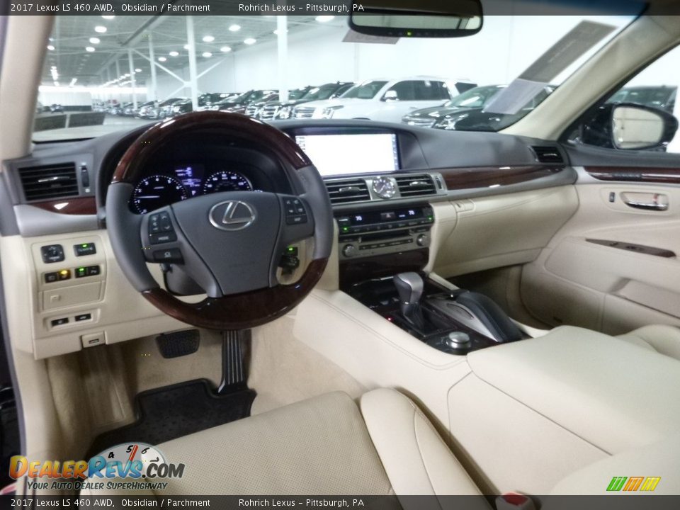 2017 Lexus LS 460 AWD Obsidian / Parchment Photo #8