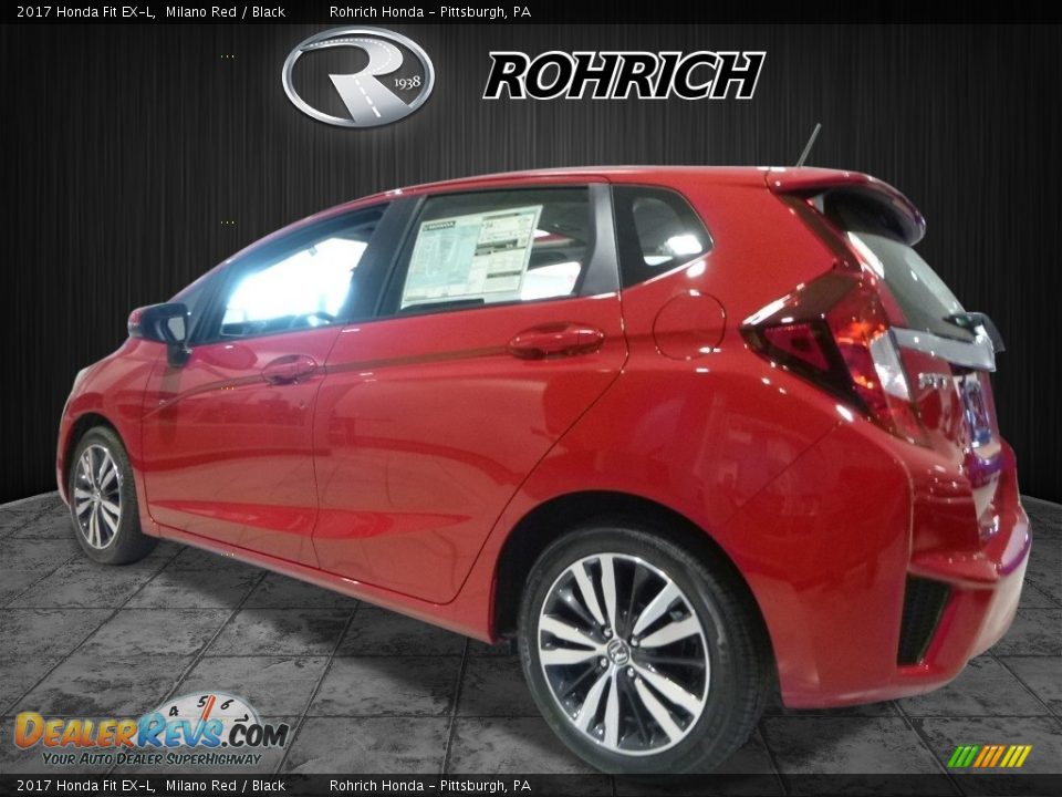 2017 Honda Fit EX-L Milano Red / Black Photo #3