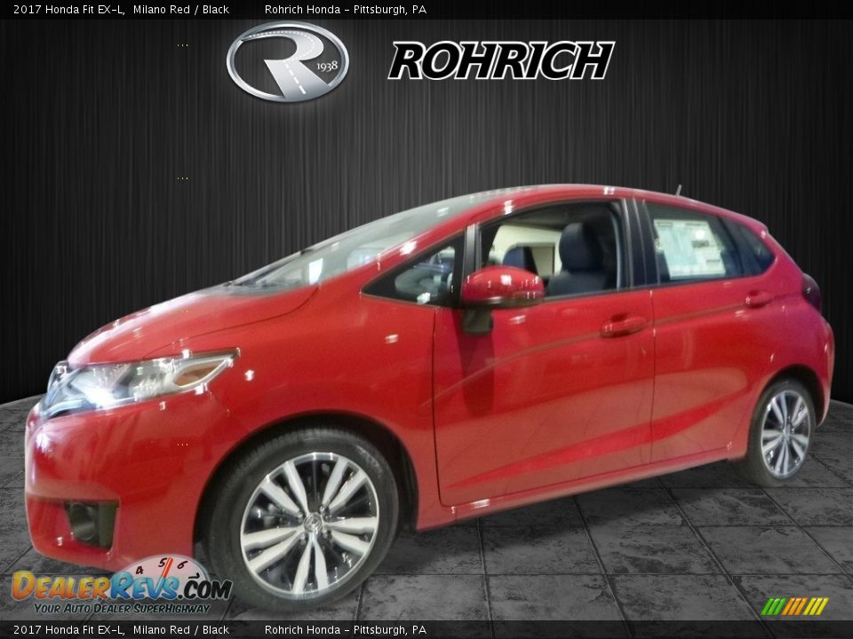 2017 Honda Fit EX-L Milano Red / Black Photo #4