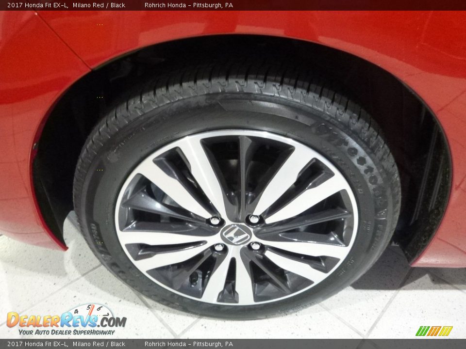 2017 Honda Fit EX-L Milano Red / Black Photo #5