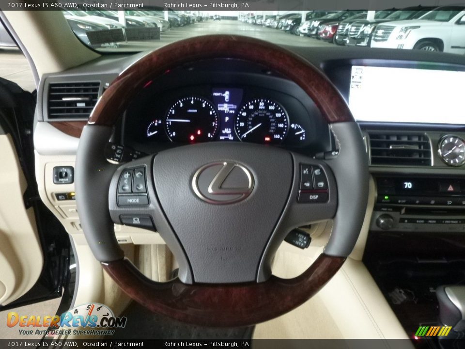 2017 Lexus LS 460 AWD Obsidian / Parchment Photo #11