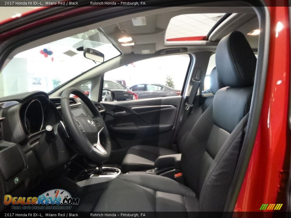 2017 Honda Fit EX-L Milano Red / Black Photo #7