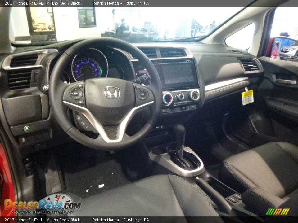 2017 Honda Fit EX-L Milano Red / Black Photo #9