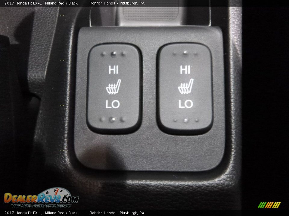 2017 Honda Fit EX-L Milano Red / Black Photo #13