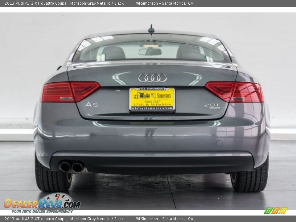 2013 Audi A5 2.0T quattro Coupe Monsoon Gray Metallic / Black Photo #3