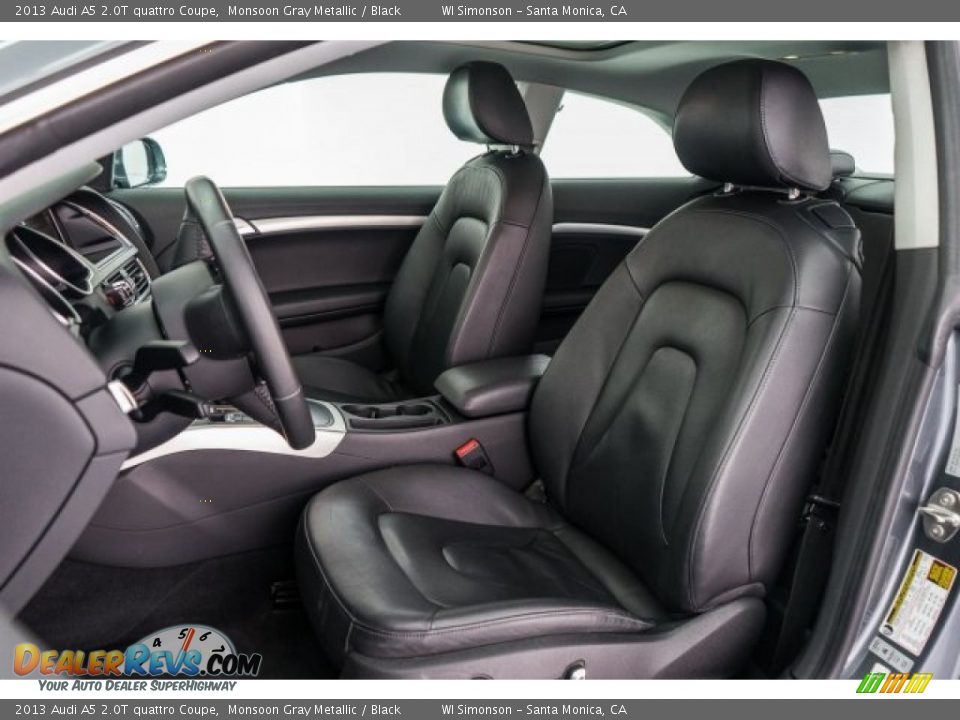 2013 Audi A5 2.0T quattro Coupe Monsoon Gray Metallic / Black Photo #6