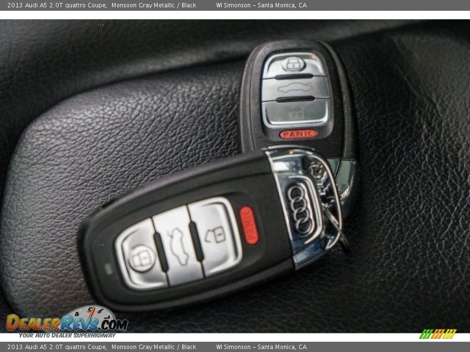 2013 Audi A5 2.0T quattro Coupe Monsoon Gray Metallic / Black Photo #11