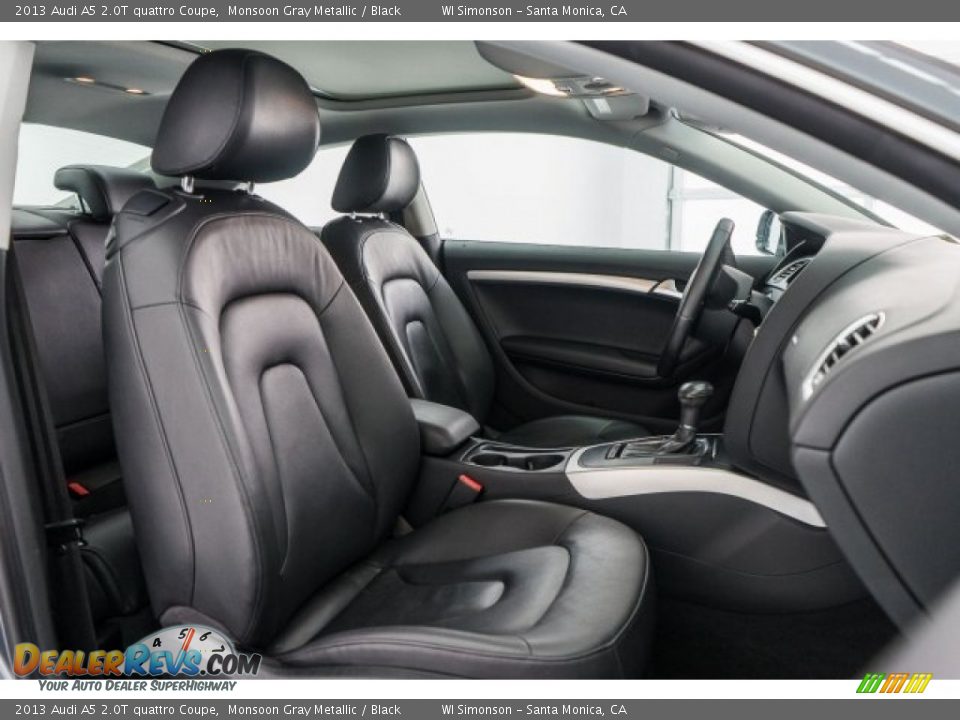 2013 Audi A5 2.0T quattro Coupe Monsoon Gray Metallic / Black Photo #13