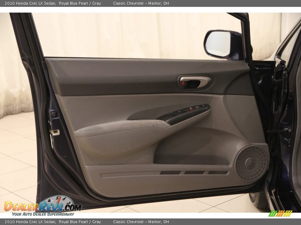 2010 Honda Civic LX Sedan Royal Blue Pearl / Gray Photo #4
