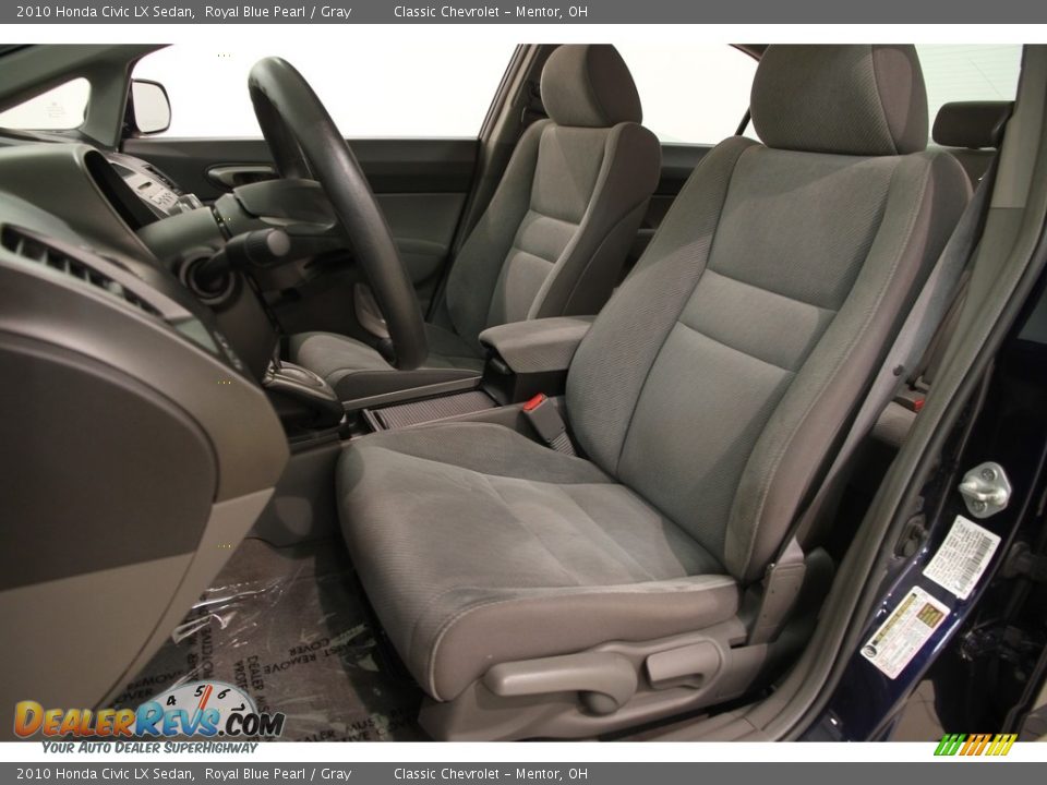 2010 Honda Civic LX Sedan Royal Blue Pearl / Gray Photo #5