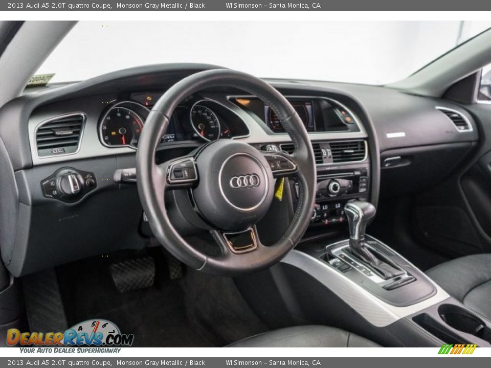 2013 Audi A5 2.0T quattro Coupe Monsoon Gray Metallic / Black Photo #19