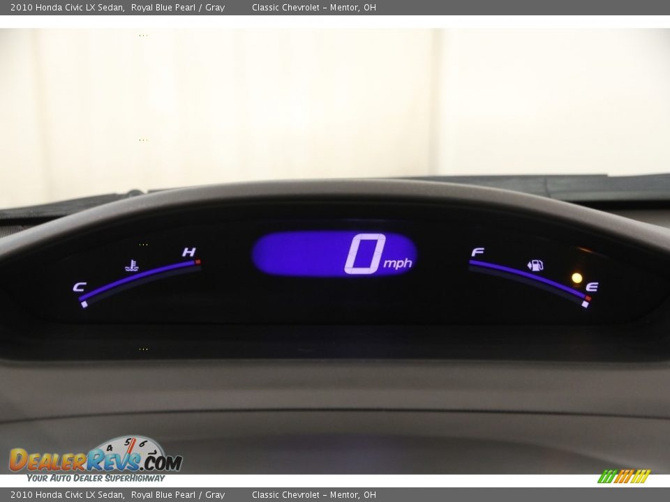 2010 Honda Civic LX Sedan Royal Blue Pearl / Gray Photo #8